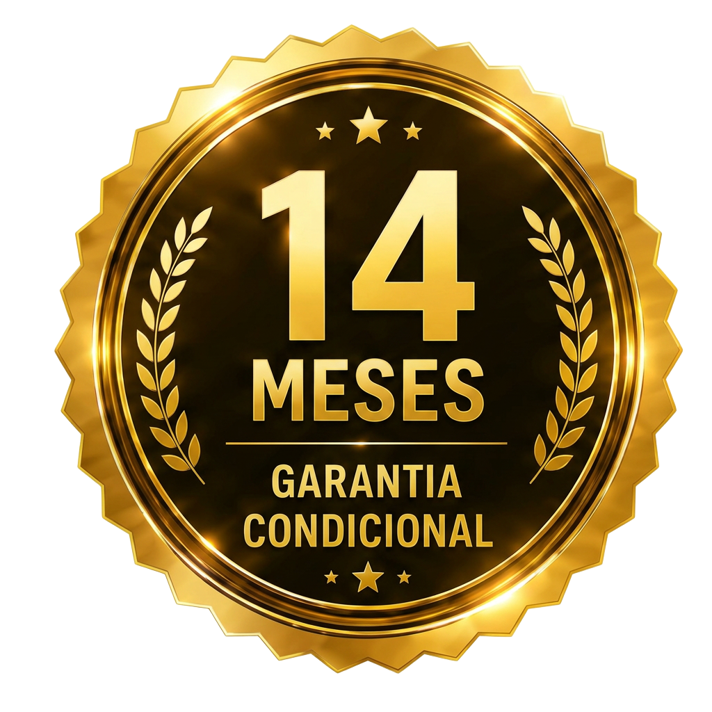 Selo de 14 meses de garantia